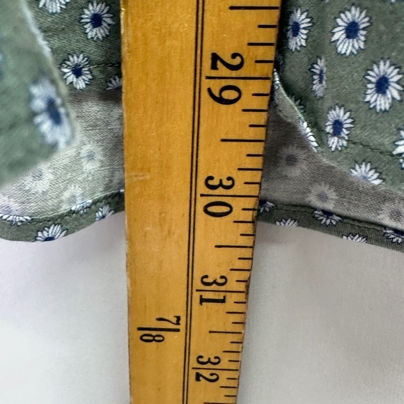 Ted Baker London Mens Dress Shirt Long Sleeve Green Floral Print Size 6 XXL 2X - Picture 7 of 7